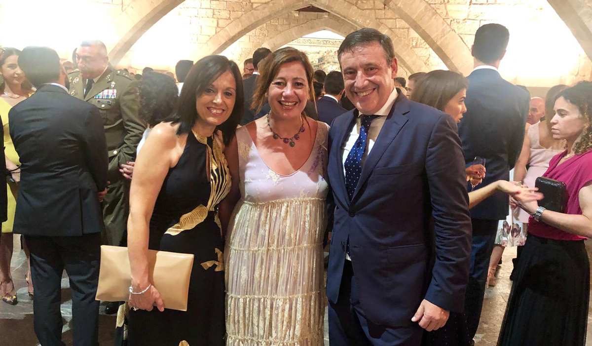 Recepción de los reyes en Palma