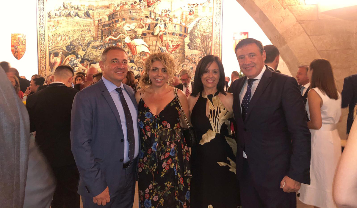 Recepción de los reyes en Palma